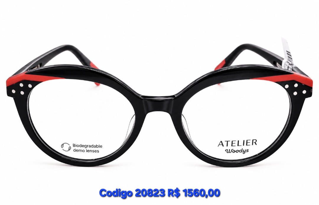 Armação de Acetato Feminina Atelier Woodys