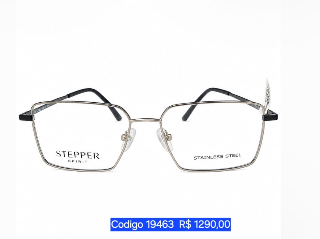 Armação Masculina de Titanium Stepper Código19463