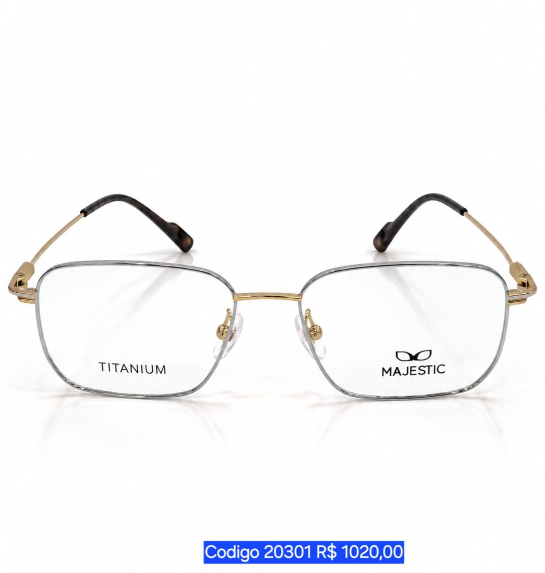 Armação Masculina de Titanium Majestic Código 20301
