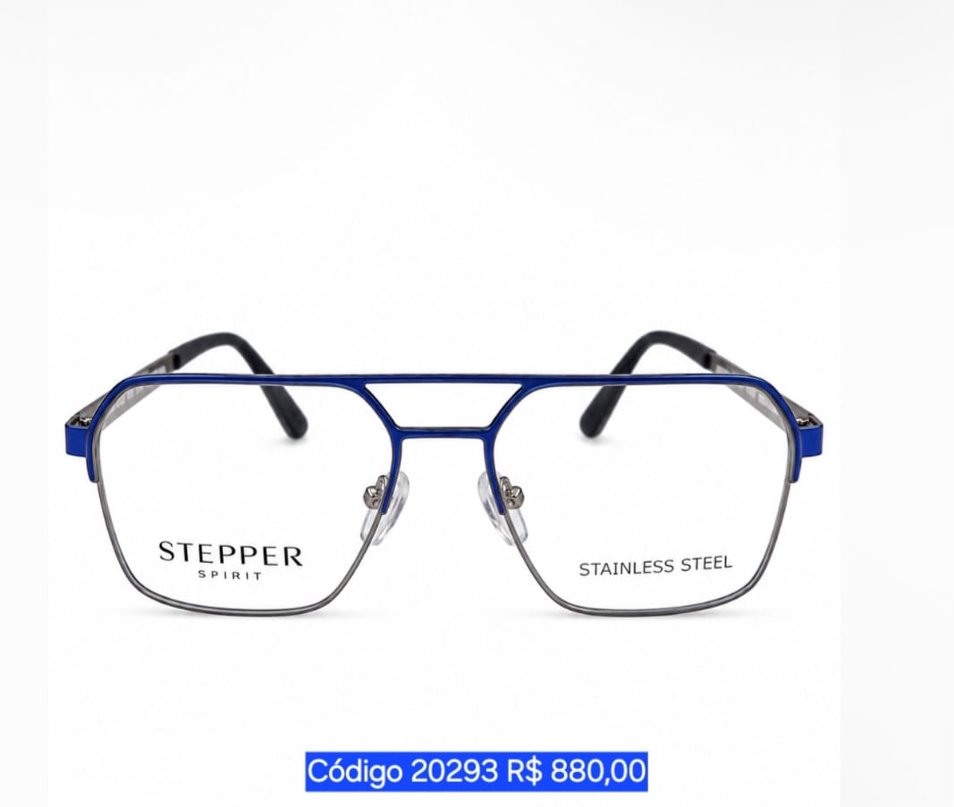 Armação Masculina de Titanium Stepper Código 20293