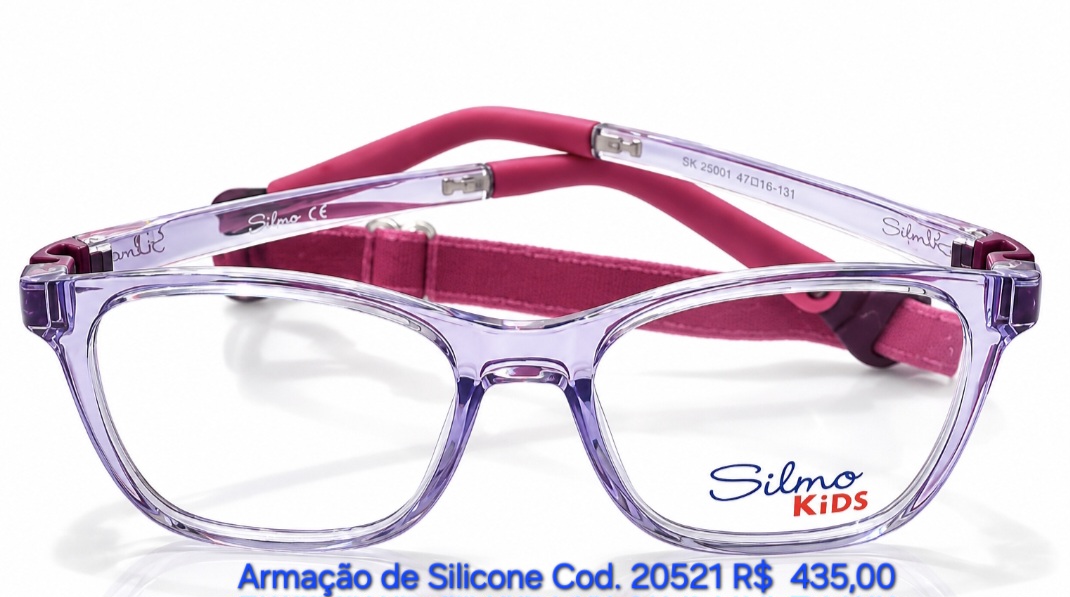 Armação de Silicone Infantil Silmo