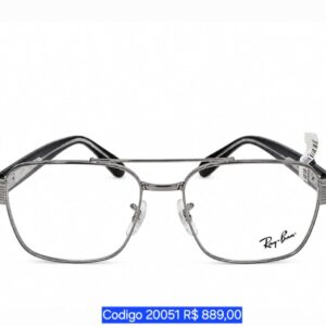 Armação Masculina Ray Ban Metalica Codigo 20051